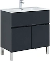 Тумба под раковину Aquanet Алвита New 80 1 ящик, 2 дверцы, антрацит 00277551 Тумба под раковину Aquanet Алвита New 80 1 ящик, 2 дверцы, антрацит 00277551