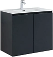 Тумба под раковину Aquanet Алвита New 80 2 дверцы, антрацит 00277527 Тумба под раковину Aquanet Алвита New 80 2 дверцы, антрацит 00277527