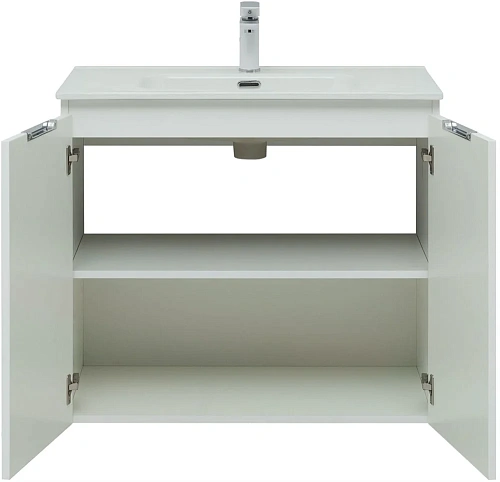 Тумба под раковину Aquanet Алвита New 80 2 дверцы, белый матовый 00277526 Тумба под раковину Aquanet Алвита New 80 2 дверцы, белый матовый 00277526