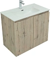 Тумба под раковину Aquanet Алвита New 80 2 дверцы, дуб веллингтон белый 00277529 Тумба под раковину Aquanet Алвита New 80 2 дверцы, дуб веллингтон белый 00277529