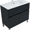 Тумба под раковину Aquanet Алвита new 90 1 ящик, 2 дверцы, антрацит 00303911 Тумба под раковину Aquanet Алвита new 90 1 ящик, 2 дверцы, антрацит 00303911