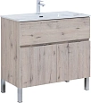 Тумба под раковину Aquanet Алвита New 90 1 ящик, 2 дверцы, дуб веллингтон белый 00303912 Тумба под раковину Aquanet Алвита New 90 1 ящик, 2 дверцы, дуб веллингтон белый 00303912