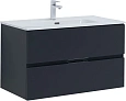 Тумба под раковину Aquanet Алвита New 90 2 ящика, антрацит 00303919 Тумба под раковину Aquanet Алвита New 90 2 ящика, антрацит 00303919
