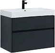 Тумба под раковину Aquanet Бруклин 85 антрацит матовый 00310142 Тумба под раковину Aquanet Бруклин 85 антрацит матовый 00310142