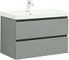 Тумба под раковину Aquanet Вега 2.0 80 мисти грин 00337961 подвесная