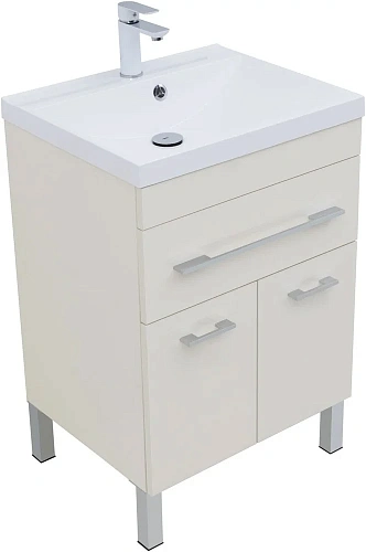 Тумба под раковину Aquanet Верона 60 крем (1 ящик, 2 дверцы) 00304535 Тумба под раковину Aquanet Верона 60 крем (1 ящик, 2 дверцы) 00304535