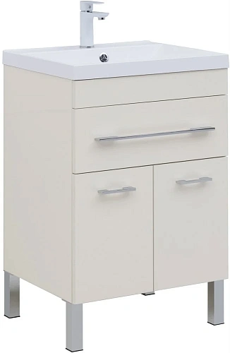 Тумба под раковину Aquanet Верона 60 крем (1 ящик, 2 дверцы) 00304535 Тумба под раковину Aquanet Верона 60 крем (1 ящик, 2 дверцы) 00304535
