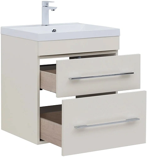 Тумба под раковину Aquanet Верона 60 крем (2 ящика) 00304537 Тумба под раковину Aquanet Верона 60 крем (2 ящика) 00304537