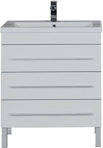 Тумба под раковину Aquanet Верона 75 белый (напольная 3 ящика) 00178254 Тумба под раковину Aquanet Верона 75 белый (напольная 3 ящика) 00178254