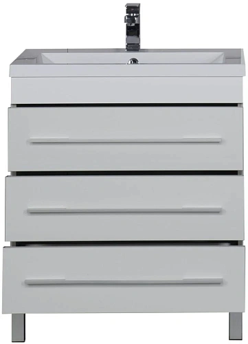 Тумба под раковину Aquanet Верона 75 белый (напольная 3 ящика) 00178254 Тумба под раковину Aquanet Верона 75 белый (напольная 3 ящика) 00178254