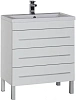 Тумба под раковину Aquanet Верона 75 белый (напольная 3 ящика) 00178254
