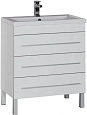 Тумба под раковину Aquanet Верона 75 белый (напольная 3 ящика) 00178254 Тумба под раковину Aquanet Верона 75 белый (напольная 3 ящика) 00178254