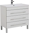 Тумба под раковину Aquanet Верона 90 белый (напольная 3 ящика) 00178470 Тумба под раковину Aquanet Верона 90 белый (напольная 3 ящика) 00178470