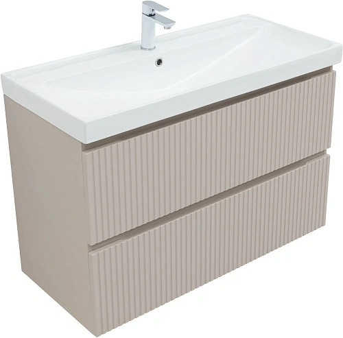 Тумба под раковину Aquanet Джейн Flat 100 00343979 бежевый Тумба под раковину Aquanet Джейн Flat 100 00343979 бежевый