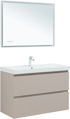 Тумба под раковину Aquanet Джейн Flat 100 00343979 бежевый Тумба под раковину Aquanet Джейн Flat 100 00343979 бежевый