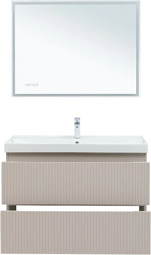 Тумба под раковину Aquanet Джейн Flat 100 00343979 бежевый Тумба под раковину Aquanet Джейн Flat 100 00343979 бежевый