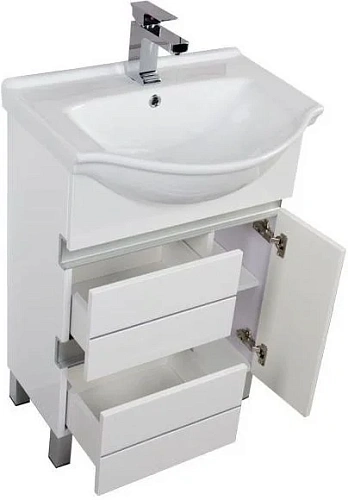 Тумба под раковину Aquanet Доминика 60 белый 00171684 Тумба под раковину Aquanet Доминика 60 белый 00171684