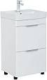 Тумба под раковину Aquanet Ирис new 50 белый глянец (2 ящика) 00310151 Тумба под раковину Aquanet Ирис new 50 белый глянец (2 ящика) 00310151