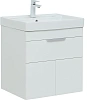 Тумба под раковину Aquanet Ирис new 60 белый глянец (1 ящик, 2 дверцы) 00310148