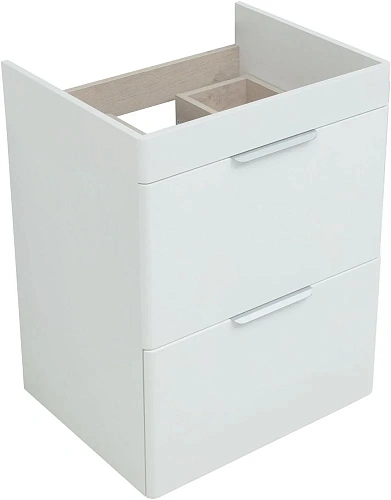 Тумба под раковину Aquanet Ирис new 60 белый глянец (2 ящика) 00310152 Тумба под раковину Aquanet Ирис new 60 белый глянец (2 ящика) 00310152