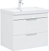 Тумба под раковину Aquanet Ирис new 710 белый глянец (2 ящика) 00310145