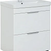 Тумба под раковину Aquanet Ирис new 710 белый глянец (2 ящика) 00310153 Тумба под раковину Aquanet Ирис new 710 белый глянец (2 ящика) 00310153