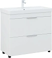 Тумба под раковину Aquanet Ирис New 90 напольная, белый глянец 00336309 напольная Тумба под раковину Aquanet Ирис New 90 напольная, белый глянец 00336309 напольная