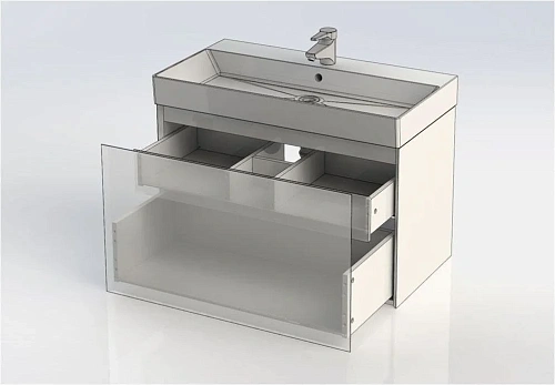 Тумба под раковину Aquanet Йорк 85 белый 00202092 Тумба под раковину Aquanet Йорк 85 белый 00202092