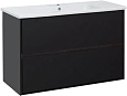 Тумба под раковину Aquanet Милан 100 черный глянец 00269299 Тумба под раковину Aquanet Милан 100 черный глянец 00269299