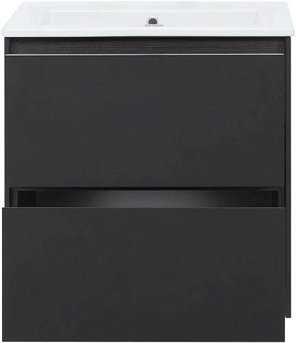 Тумба под раковину Aquanet Милан 65 черный глянец 00306379 Тумба под раковину Aquanet Милан 65 черный глянец 00306379