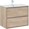 Тумба под раковину Aquanet Милан 80 дуб светлый 00336384 подвесная