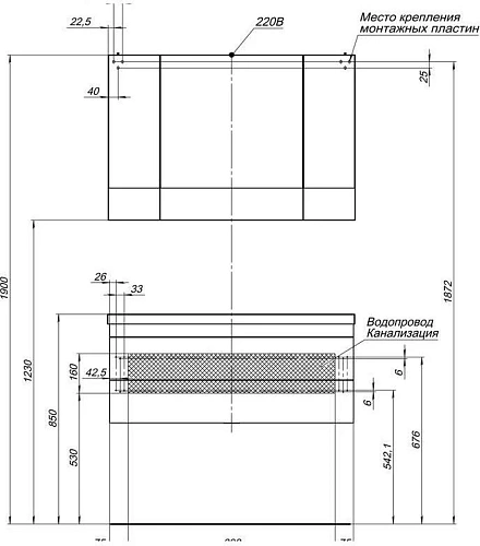 Тумба под раковину Aquanet Нота 100 белый 00171496 Тумба под раковину Aquanet Нота 100 белый 00171496