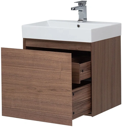 Тумба под раковину Aquanet Нью-Йорк 60 орех 00203945 Тумба под раковину Aquanet Нью-Йорк 60 орех 00203945