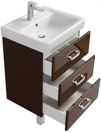 Тумба под раковину Aquaton Америна 60 М темно-коричневая 1A168901AM430 Тумба под раковину Aquaton Америна 60 М темно-коричневая 1A168901AM430
