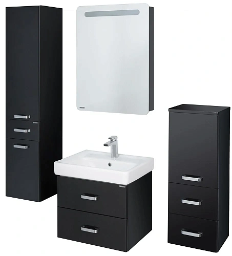 Тумба под раковину Aquaton Америна 60 черная 1A135401AM950 Тумба под раковину Aquaton Америна 60 черная 1A135401AM950