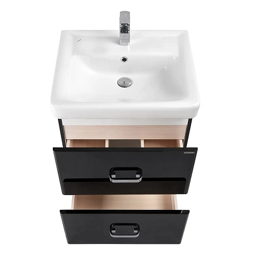 Тумба под раковину Aquaton Америна 70 Н черная 1A169301AM950 Тумба под раковину Aquaton Америна 70 Н черная 1A169301AM950