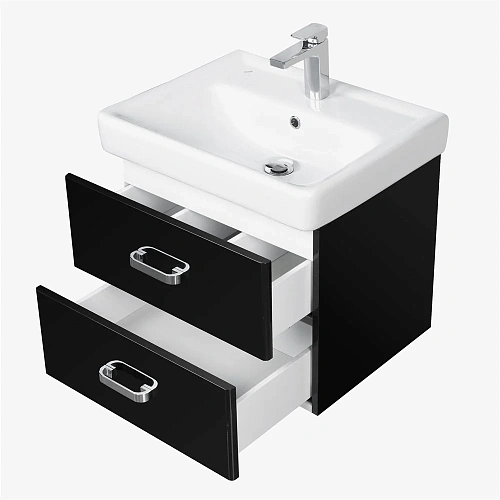 Тумба под раковину Aquaton Америна 70 черный 1A137601AM950 Тумба под раковину Aquaton Америна 70 черный 1A137601AM950