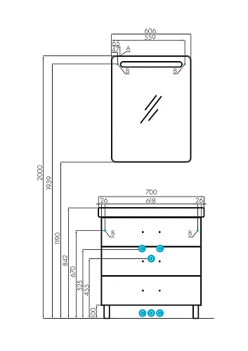 Тумба под раковину Aquaton Америна 80 М темно-коричневая 1A169101AM430 Тумба под раковину Aquaton Америна 80 М темно-коричневая 1A169101AM430