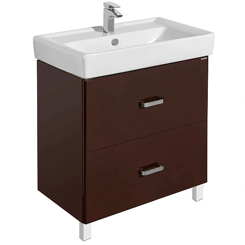 Тумба под раковину Aquaton Америна 80 Н темно-коричневая 1A169401AM430 Тумба под раковину Aquaton Америна 80 Н темно-коричневая 1A169401AM430