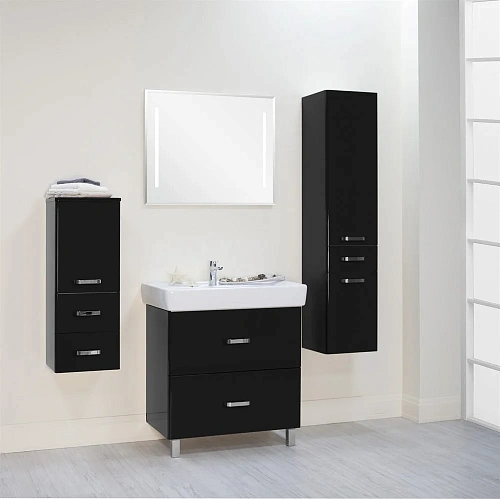 Тумба под раковину Aquaton Америна 80 Н черная 1A169401AM950 Тумба под раковину Aquaton Америна 80 Н черная 1A169401AM950