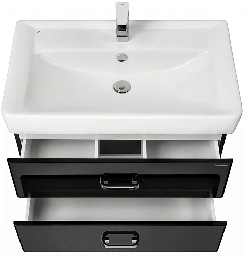 Тумба под раковину Aquaton Америна 80 черный 1A137701AM950 Тумба под раковину Aquaton Америна 80 черный 1A137701AM950