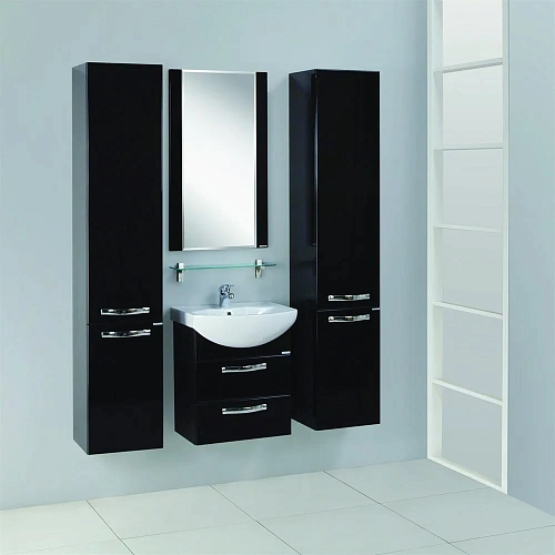 Тумба под раковину Aquaton Ария 50 М подвесная черный 1A140001AA950 Тумба под раковину Aquaton Ария 50 М подвесная черный 1A140001AA950