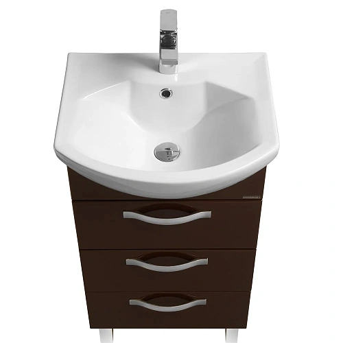 Тумба под раковину Aquaton Ария 50 Н темно-коричневая 1A140201AA430 Тумба под раковину Aquaton Ария 50 Н темно-коричневая 1A140201AA430