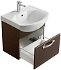 Тумба под раковину Aquaton Ария 50 подвесная темно-коричневая 1A140301AA430