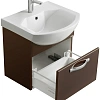 Тумба под раковину Aquaton Ария 50 подвесная темно-коричневая 1A140301AA430 Тумба под раковину Aquaton Ария 50 подвесная темно-коричневая 1A140301AA430
