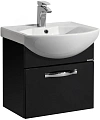 Тумба под раковину Aquaton Ария 50 подвесная черный глянец 1A140301AA950 Тумба под раковину Aquaton Ария 50 подвесная черный глянец 1A140301AA950