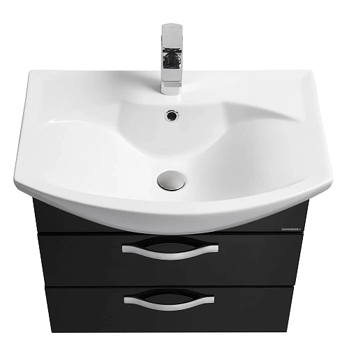 Тумба под раковину Aquaton Ария 65 М черный глянец 1A123301AA950 Тумба под раковину Aquaton Ария 65 М черный глянец 1A123301AA950