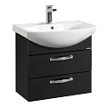 Тумба под раковину Aquaton Ария 65 М черный глянец 1A123301AA950 Тумба под раковину Aquaton Ария 65 М черный глянец 1A123301AA950