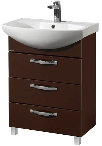 Тумба под раковину Aquaton Ария 65 Н темно-коричневая 1A123401AA430 Тумба под раковину Aquaton Ария 65 Н темно-коричневая 1A123401AA430
