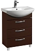 Тумба под раковину Aquaton Ария 65 Н темно-коричневая 1A123401AA430